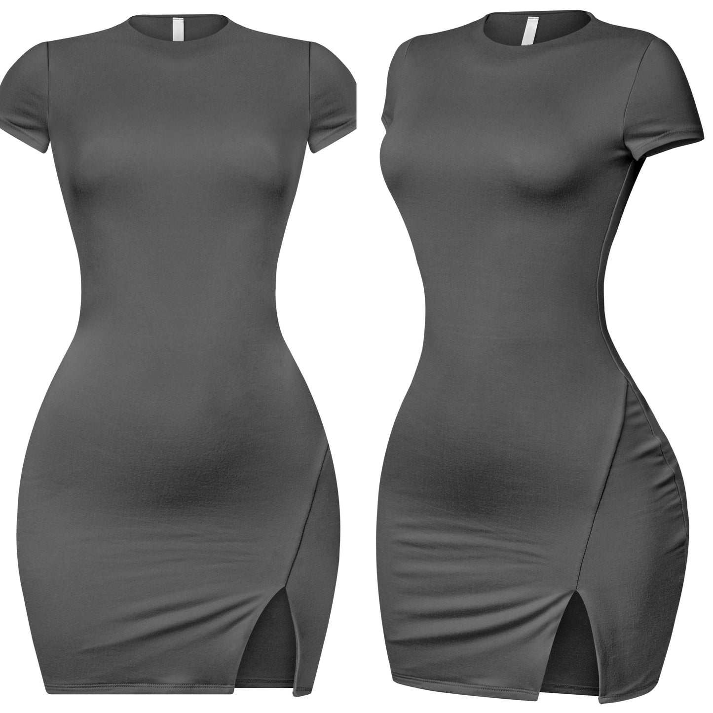 Karina Side Slit Mini Dress