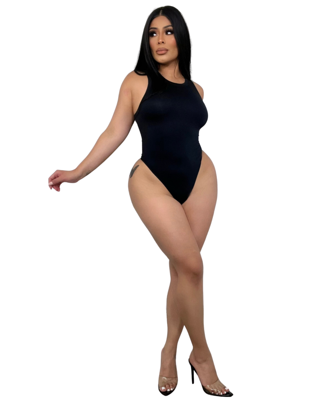 Black Basic Seamless BodySuit