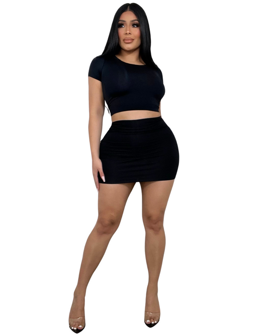 Basic Seamless Top Black