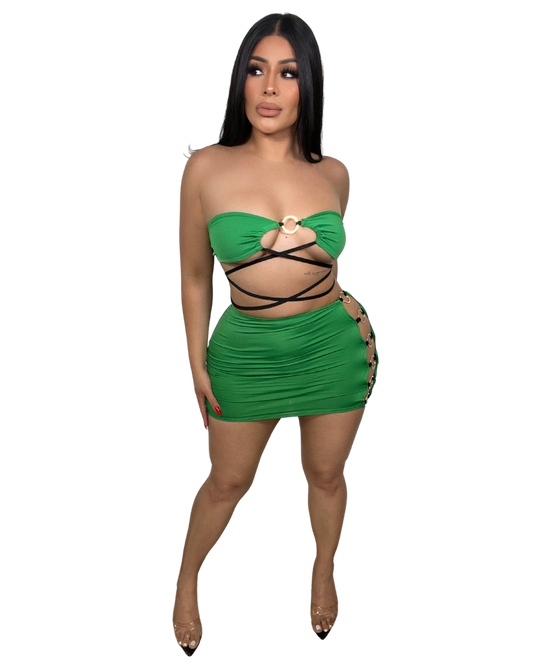 Exotica Skirt Set Green