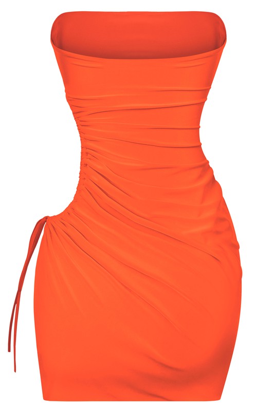 Orange Eyes On Me Mini Dress